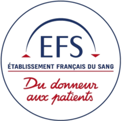 Logo EFS, l'établissement français du sang