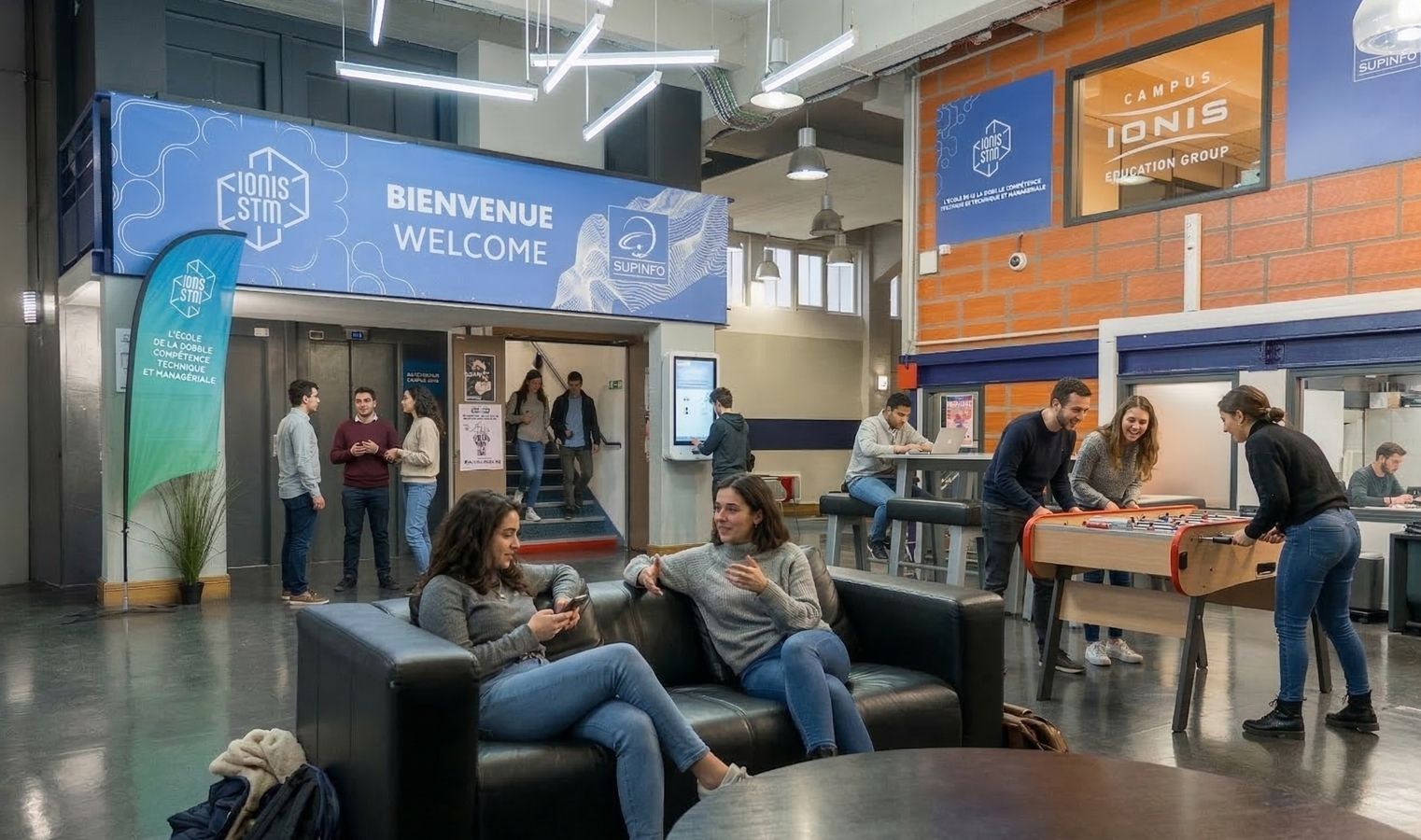 Découvrez le campus Ionis-STM à Paris – espace de vie étudiante